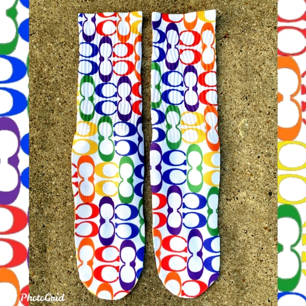 Coach pride socks (white)